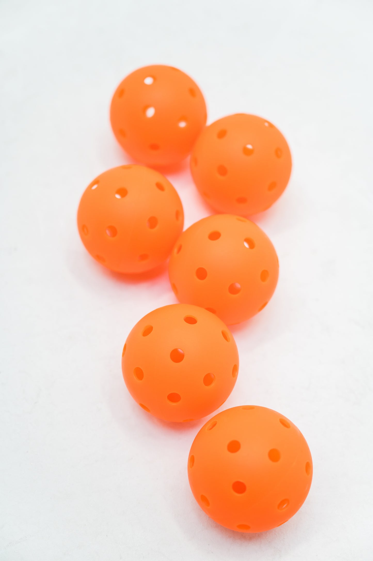 Indoor Pickleball Set of 6 - Orange