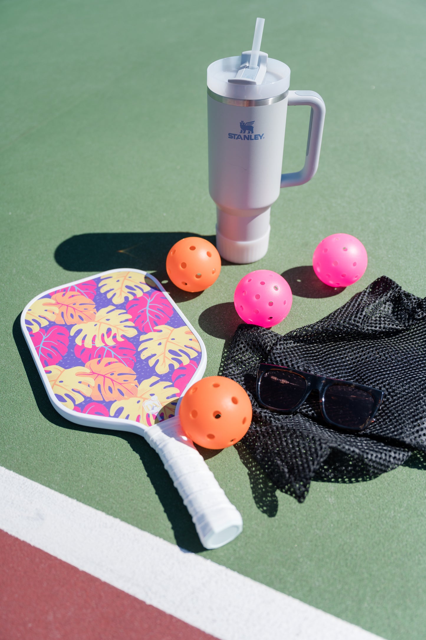 Indoor Pickleball Set of 6 - Orange